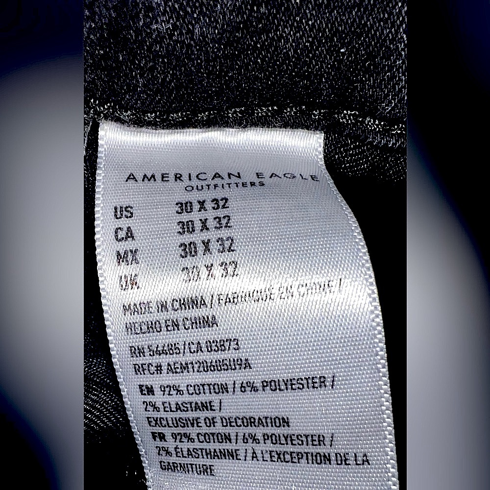 AE AirFlex+ Original Straight Jean MENS size 30x32